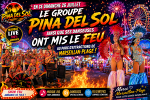 MARSEILLAN-PLAGE : LA PEÑA DEL SOL ET SES DANSEUSES EMBRASENT LE PARC D’ATTRACTIONS DANS UNE AMBIANCE EXCEPTIONNELLE