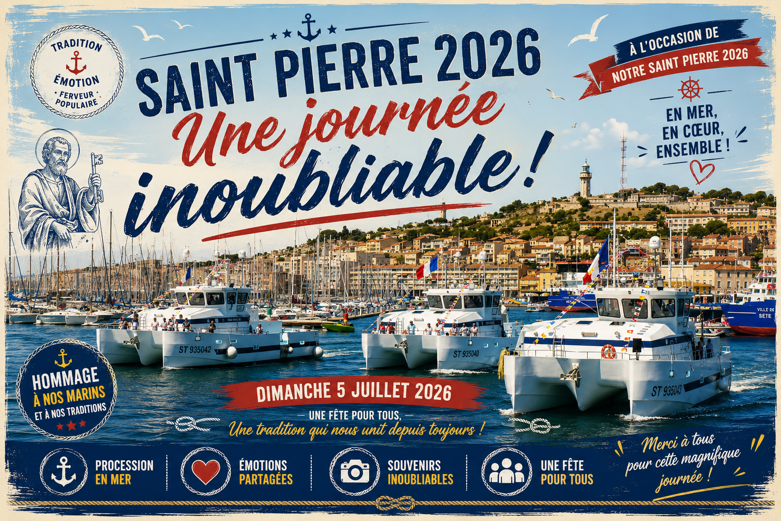 Saint-Pierre à Sète 2026 : une matinée d’exception où la tradition maritime a une nouvelle fois uni toute une ville